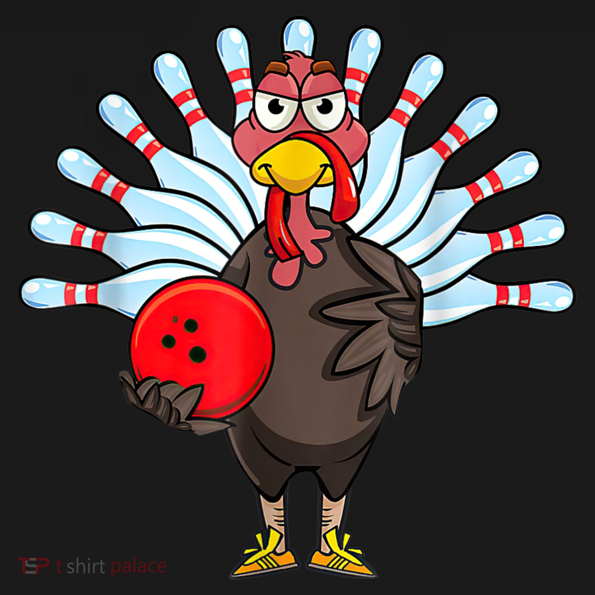 Thanksgiving Turkey Bowling Pin Matching Team Tote Bag