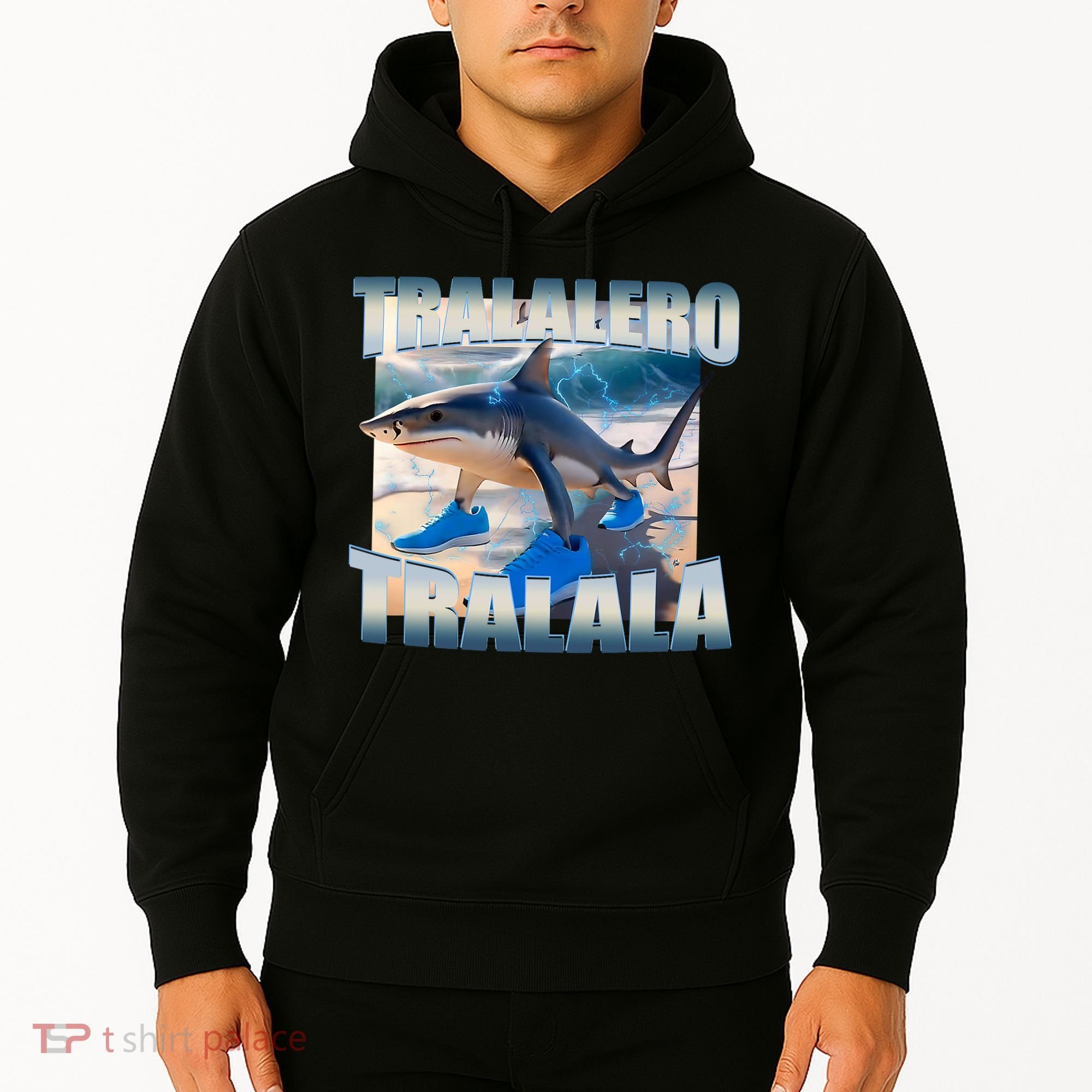 Tralalero Tralala Bootleg Brainrot Italian Brainrot Meme  Hoodie
