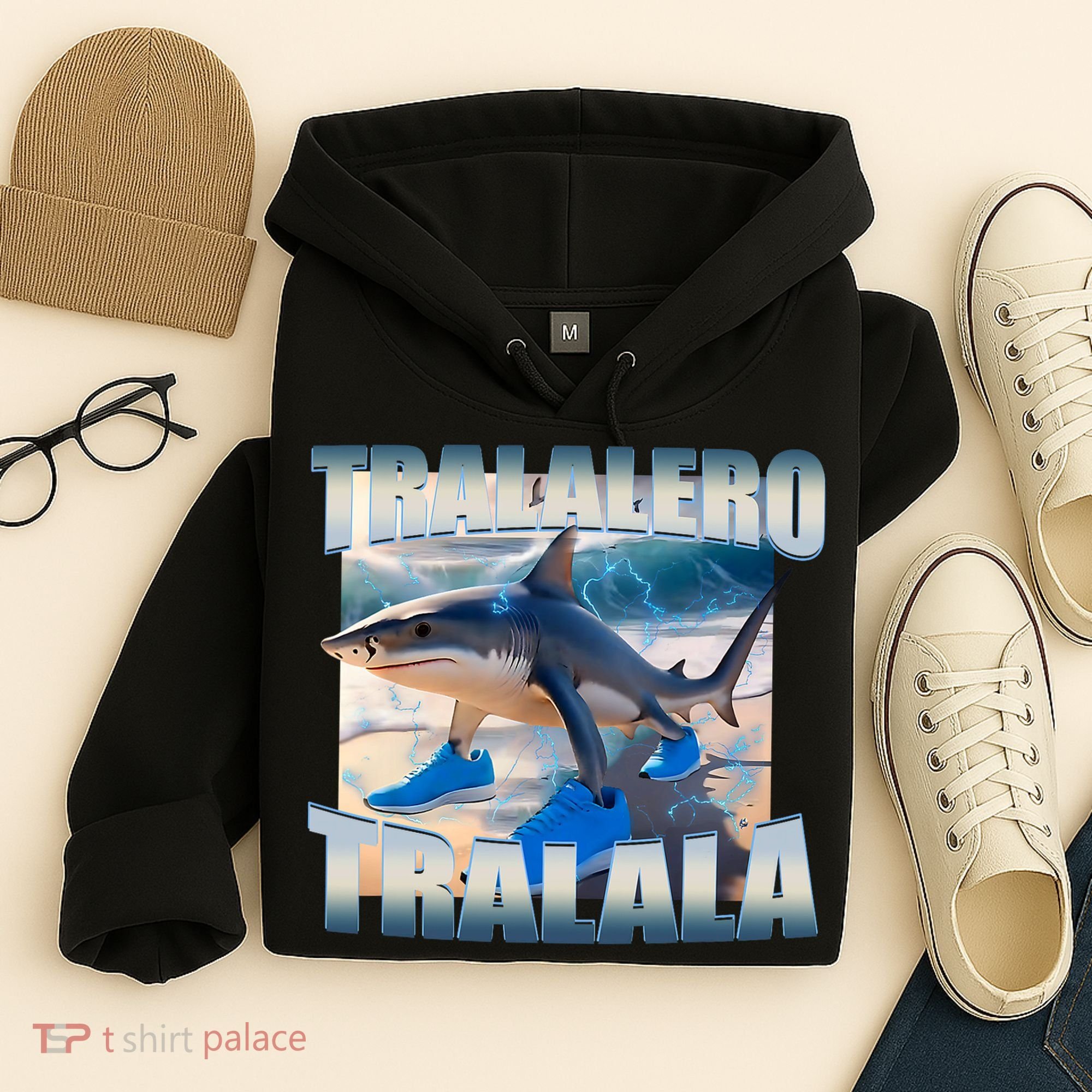 Tralalero Tralala Bootleg Brainrot Italian Brainrot Meme  Hoodie