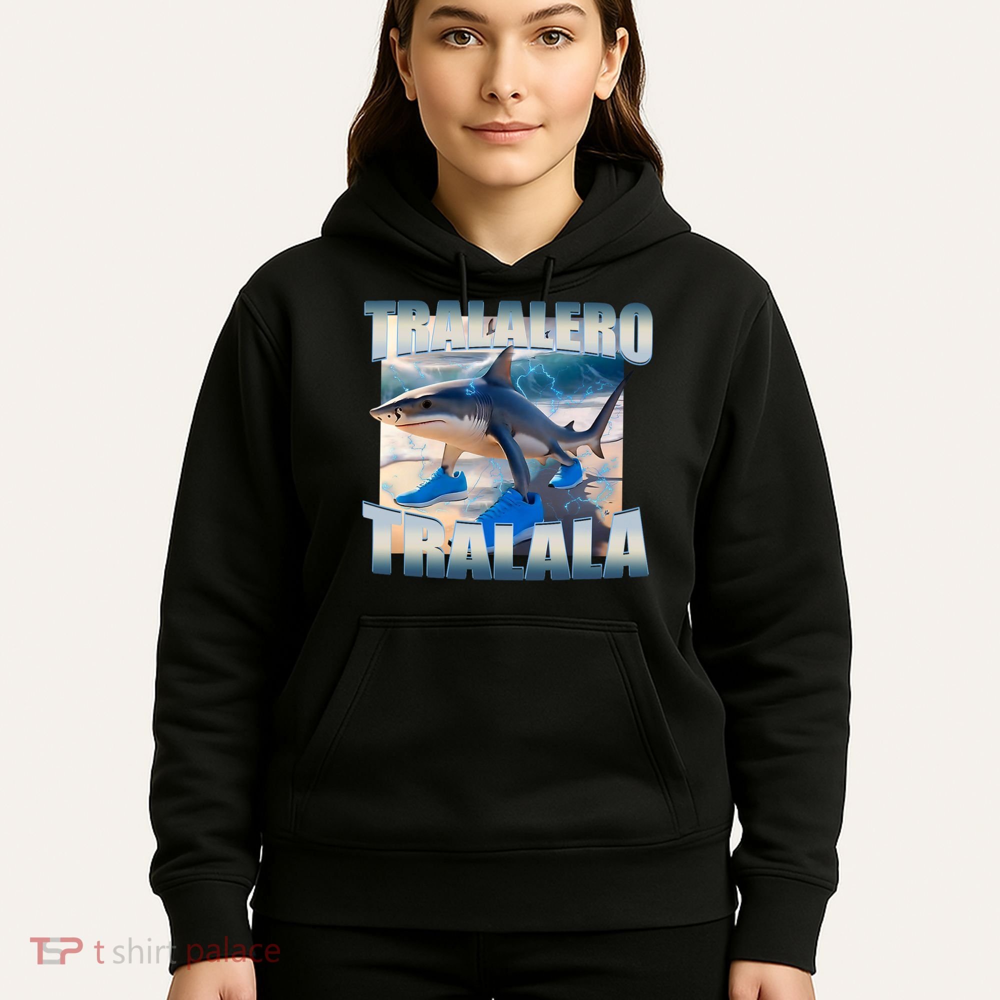Tralalero Tralala Bootleg Brainrot Italian Brainrot Meme  Hoodie