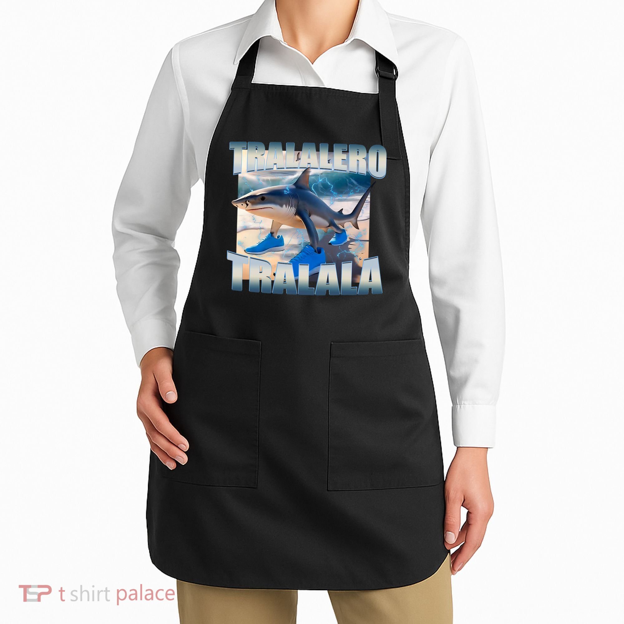 Tralalero Tralala Bootleg Brainrot Italian Brainrot Meme  Apron