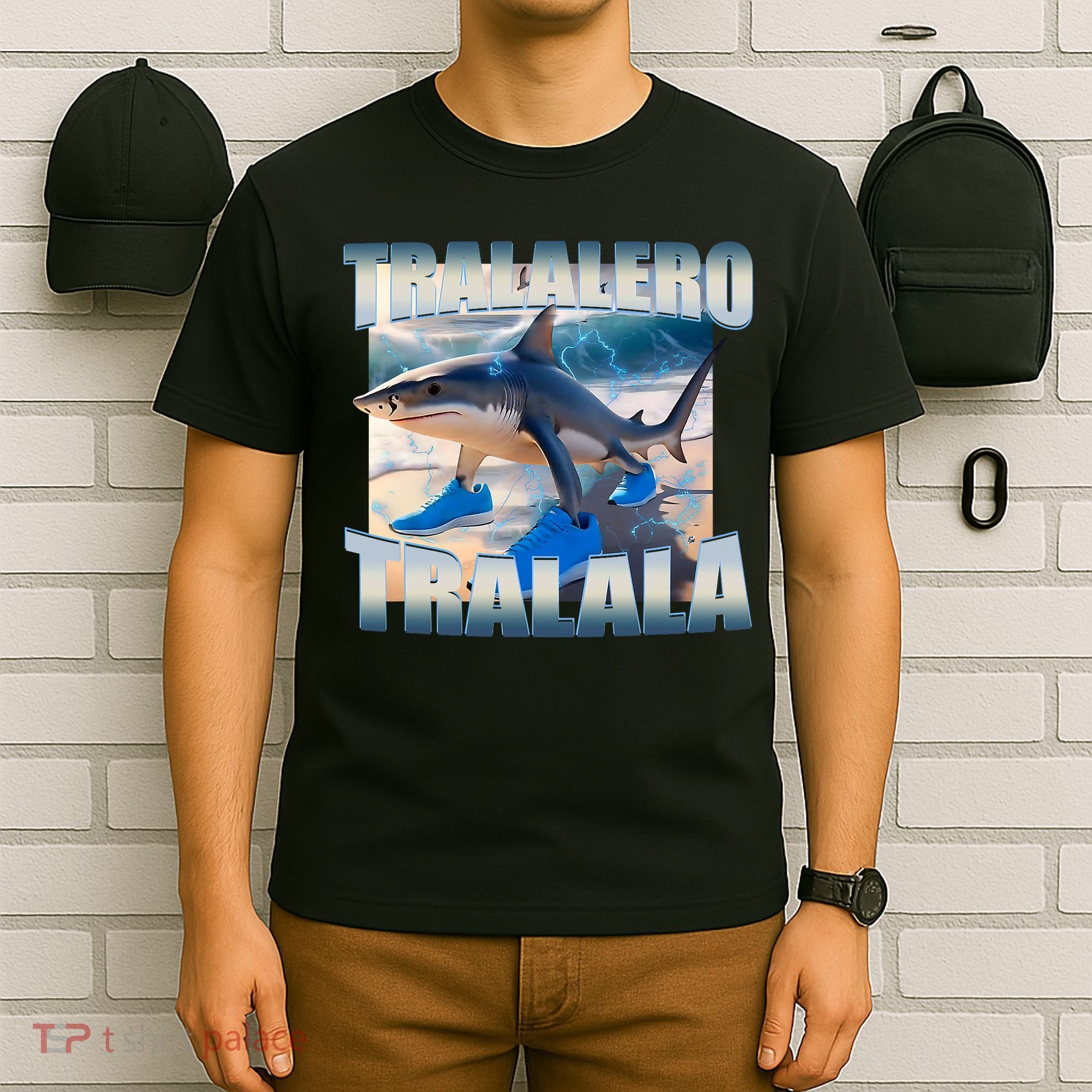 Tralalero Tralala Bootleg Brainrot Italian Brainrot Meme  T-Shirt