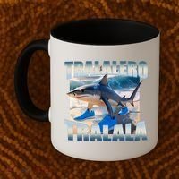 Tralalero Tralala Bootleg Brainrot Italian Brainrot Meme  Coffee Mug thumb 2