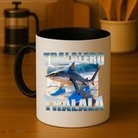Tralalero Tralala Bootleg Brainrot Italian Brainrot Meme  Coffee Mug thumb 4