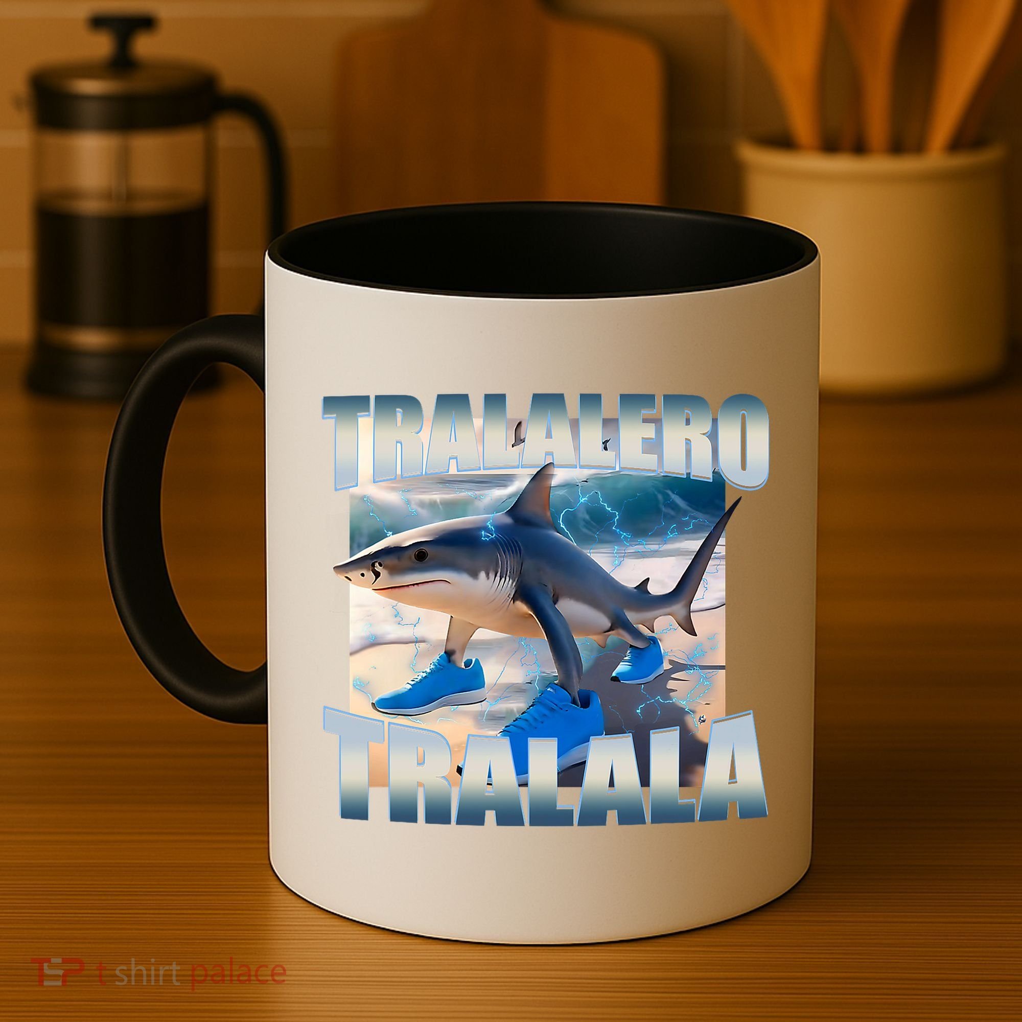 Tralalero Tralala Bootleg Brainrot Italian Brainrot Meme  Coffee Mug