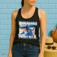 Tralalero Tralala Bootleg Brainrot Italian Brainrot Meme  Women's Tank Top thumb 2