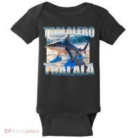 Tralalero Tralala Bootleg Brainrot Italian Brainrot Meme  Baby Bodysuit thumb 0