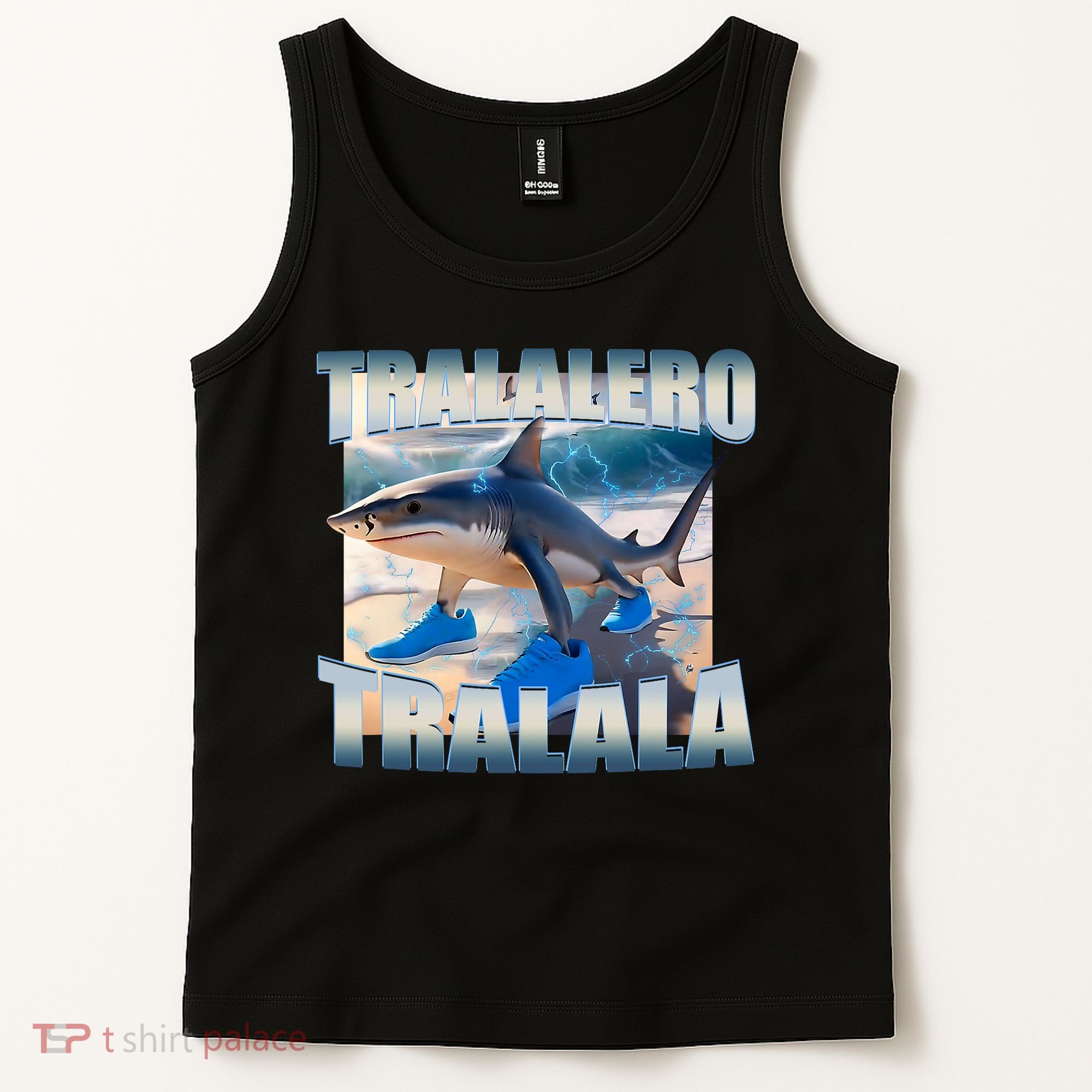 Tralalero Tralala Bootleg Brainrot Italian Brainrot Meme  Tank Top