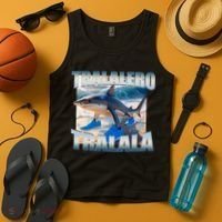 Tralalero Tralala Bootleg Brainrot Italian Brainrot Meme  Tank Top thumb 4