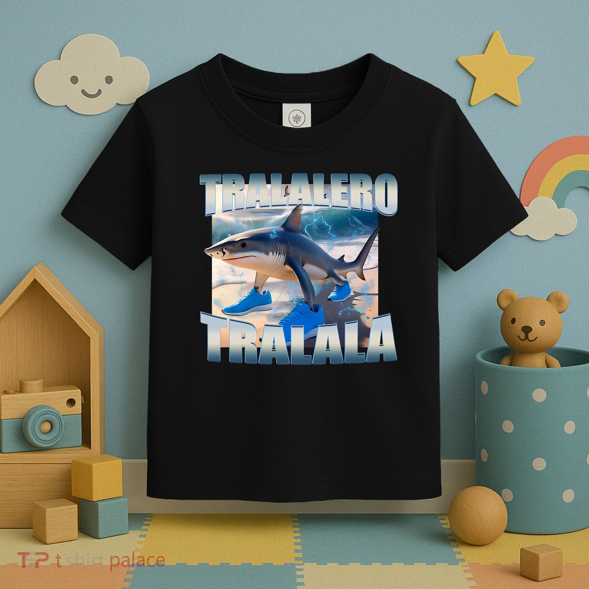 Tralalero Tralala Bootleg Brainrot Italian Brainrot Meme  Toddler T-Shirt