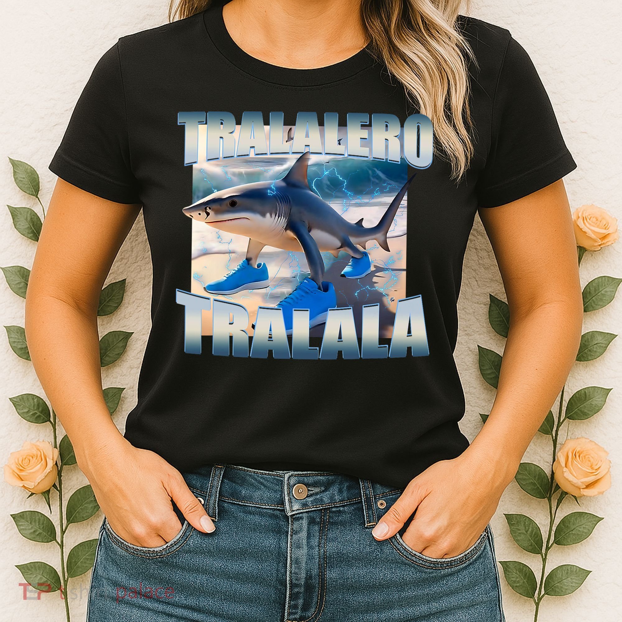 Tralalero Tralala Bootleg Brainrot Italian Brainrot Meme  Women's T-Shirt