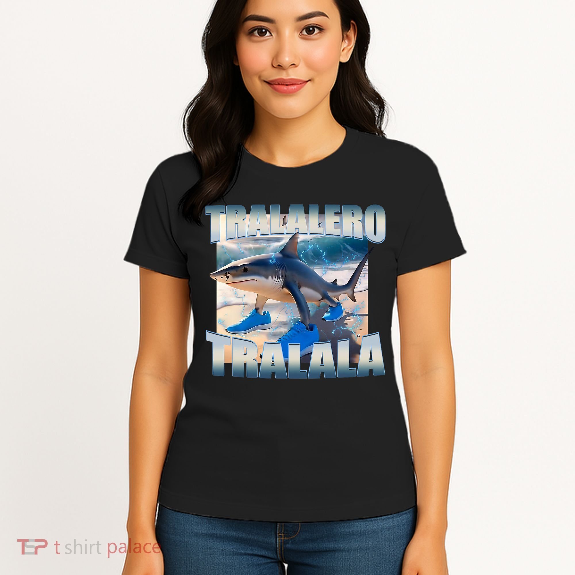Tralalero Tralala Bootleg Brainrot Italian Brainrot Meme  Women's T-Shirt