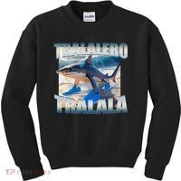 Tralalero Tralala Bootleg Brainrot Italian Brainrot Meme  Kids Sweatshirt thumb 0