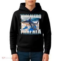 Tralalero Tralala Bootleg Brainrot Italian Brainrot Meme  Kids Hoodie thumb 4