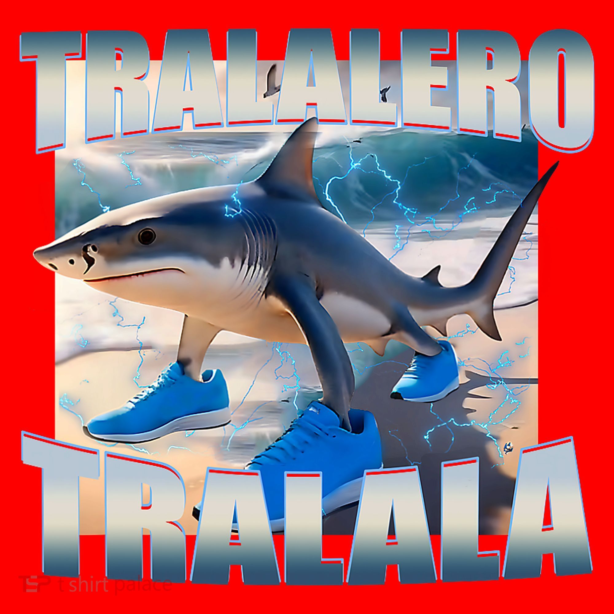 Tralalero Tralala Bootleg Brainrot Italian Brainrot Meme  Santa Hat