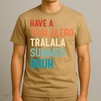 Tralalero Tralala Brainrot Teacher Last Day Of School T-Shirt thumb 3