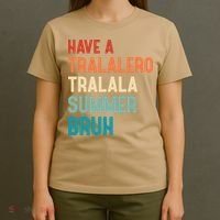 Tralalero Tralala Brainrot Teacher Last Day Of School T-Shirt thumb 4