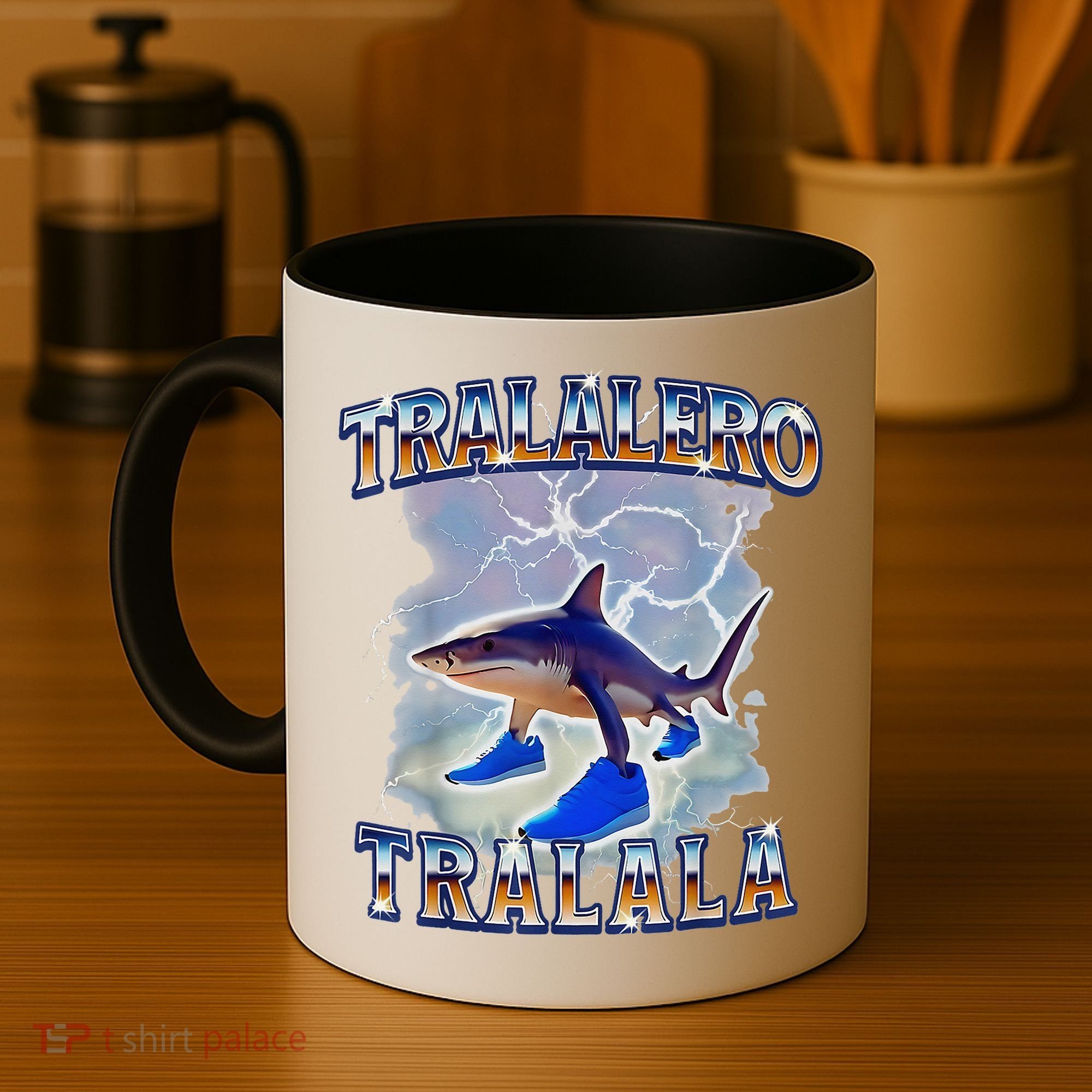 Tralalero Tralala Bootleg Brainrot Italian Brainrot Meme Coffee Mug