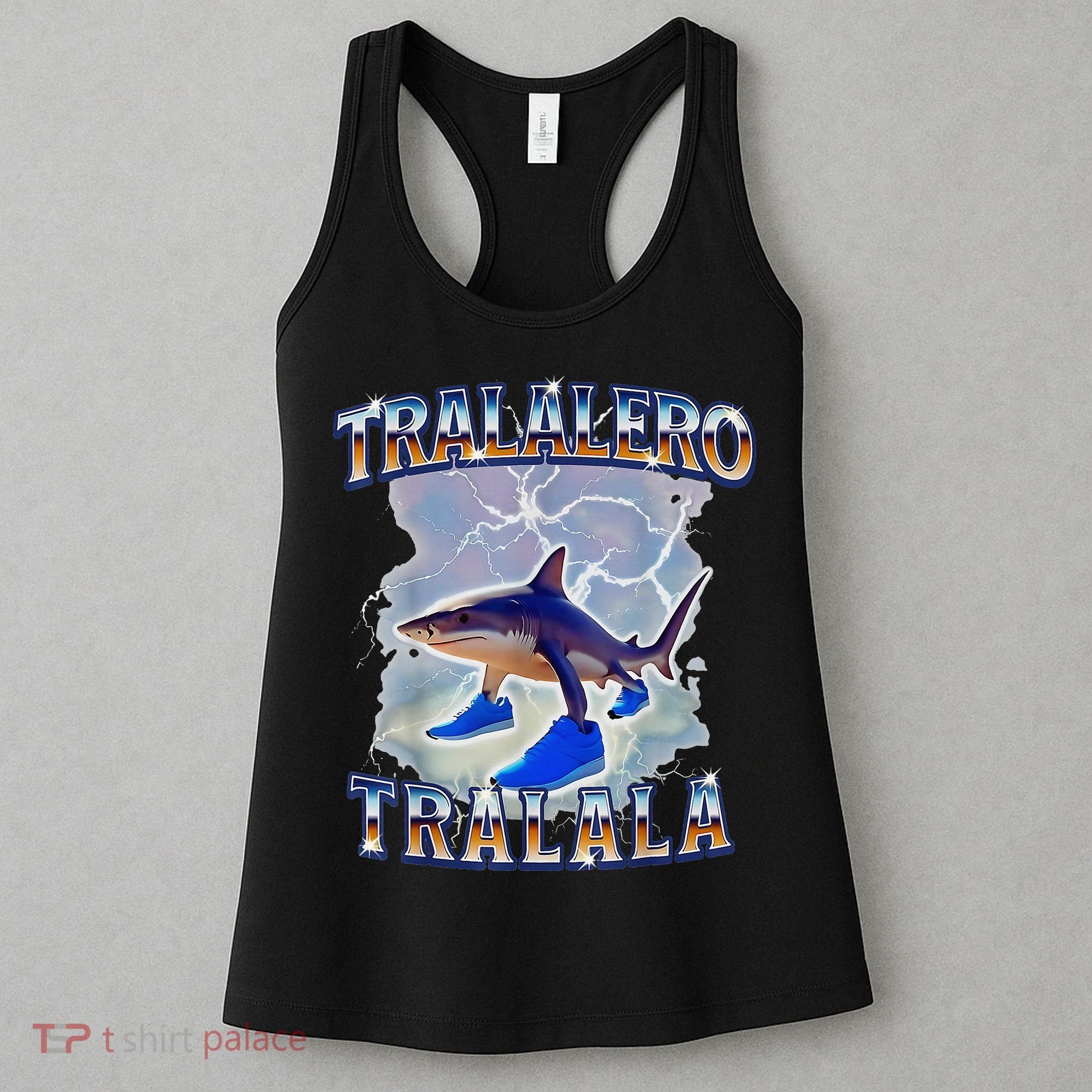 Tralalero Tralala Bootleg Brainrot Italian Brainrot Meme Women's Tank Top