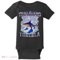 Tralalero Tralala Bootleg Brainrot Italian Brainrot Meme Baby Bodysuit thumb 0