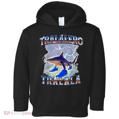 Tralalero Tralala Bootleg Brainrot Italian Brainrot Meme Toddler Hoodie