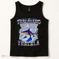 Tralalero Tralala Bootleg Brainrot Italian Brainrot Meme Tank Top thumb 2