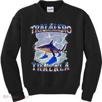 Tralalero Tralala Bootleg Brainrot Italian Brainrot Meme Kids Sweatshirt thumb 0