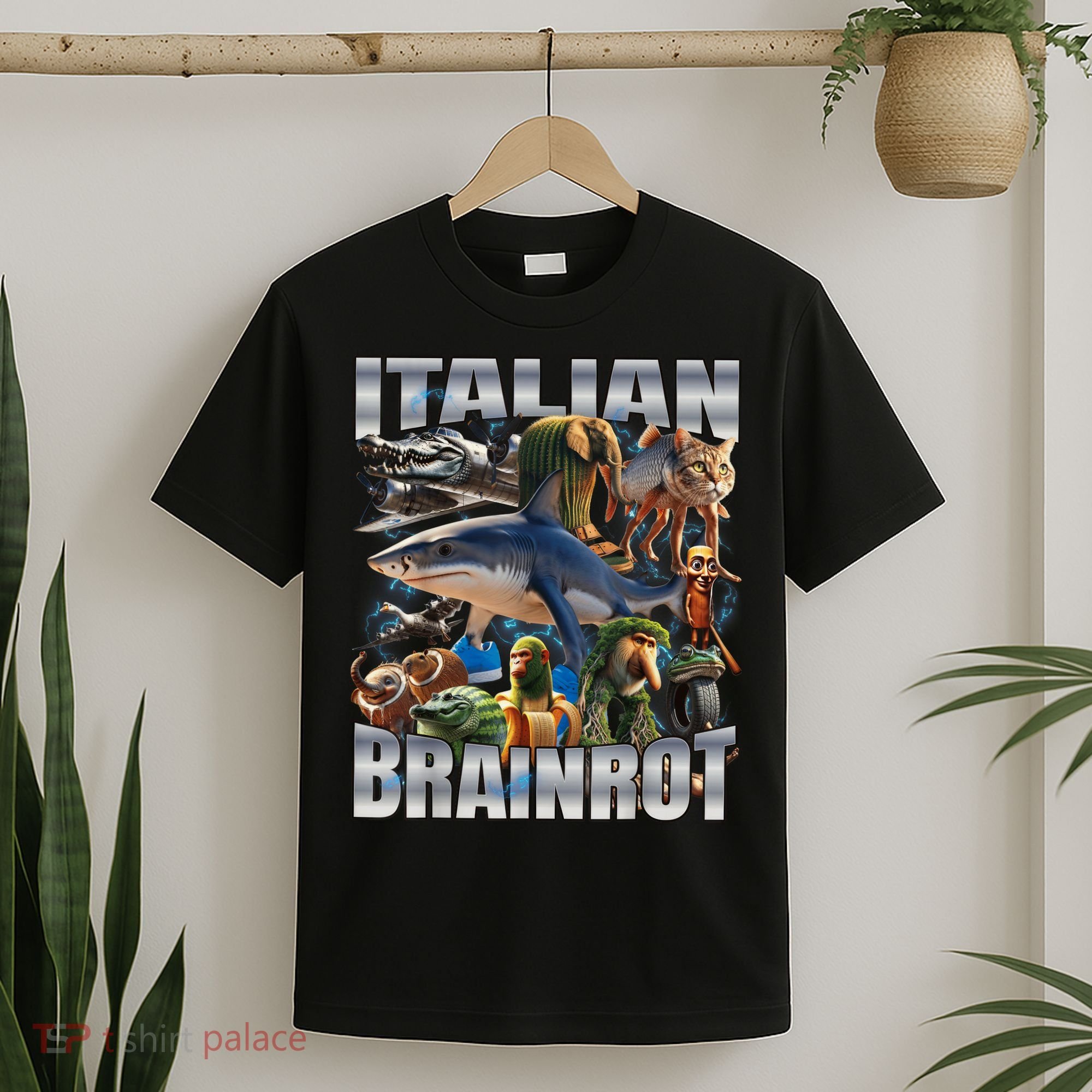Tralalero Tralala Bombardino Crocodilo Italian Brainrot  T-Shirt