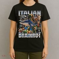 Tralalero Tralala Bombardino Crocodilo Italian Brainrot  T-Shirt thumb 4