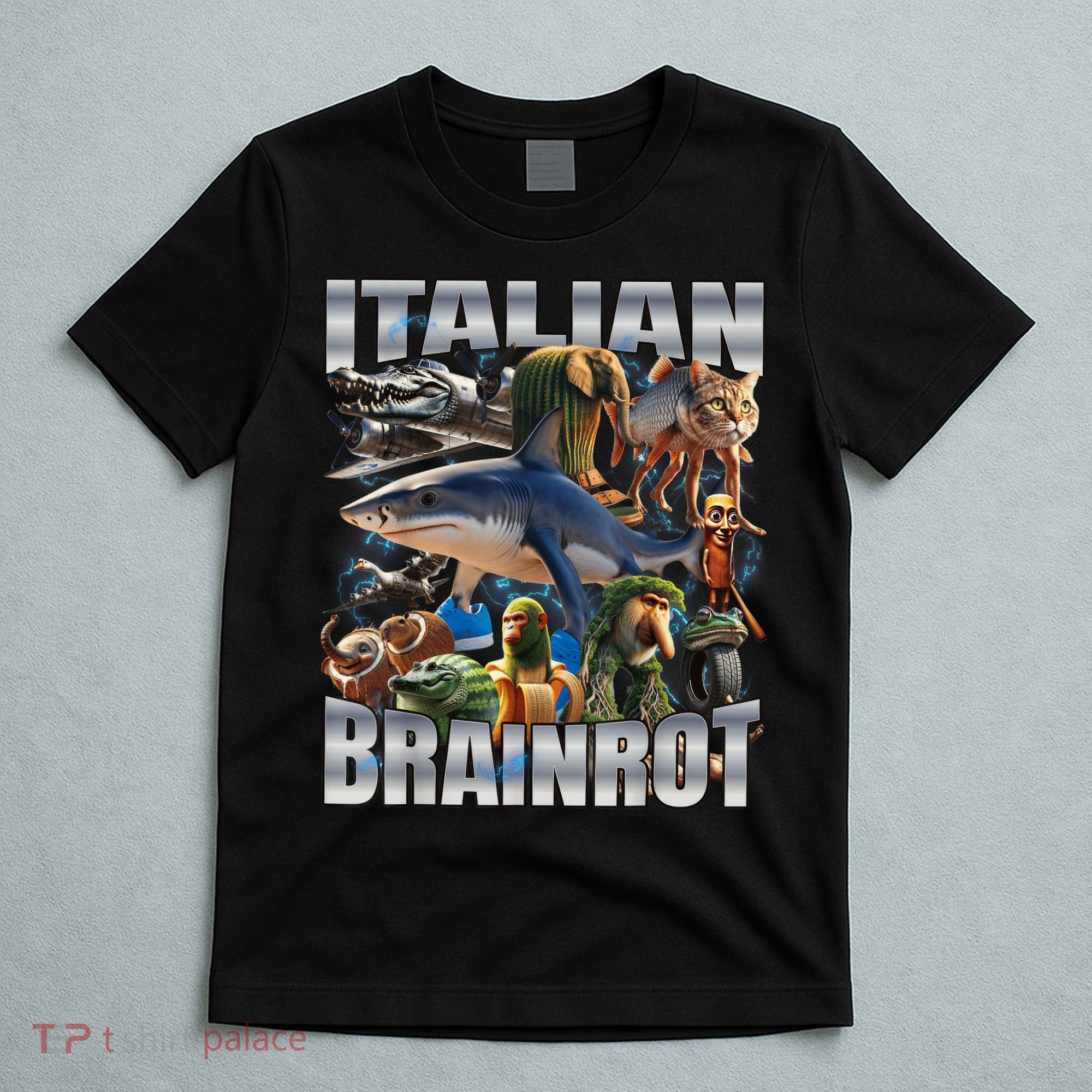 Tralalero Tralala Bombardino Crocodilo Italian Brainrot  T-Shirt
