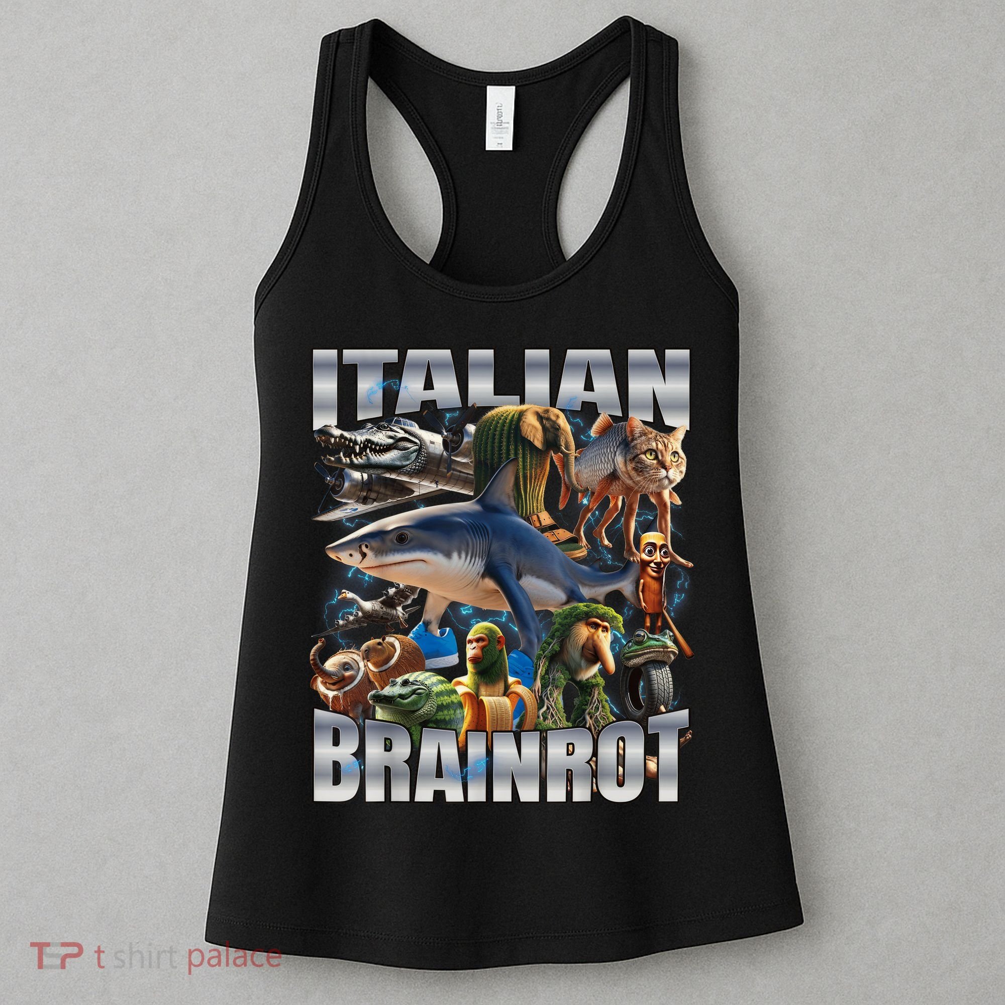 Tralalero Tralala Bombardino Crocodilo Italian Brainrot  Women's Tank Top