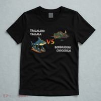 Tralalero Tralala Brainrot Meme Bombardino Crocodilo Italian  T-Shirt thumb 5