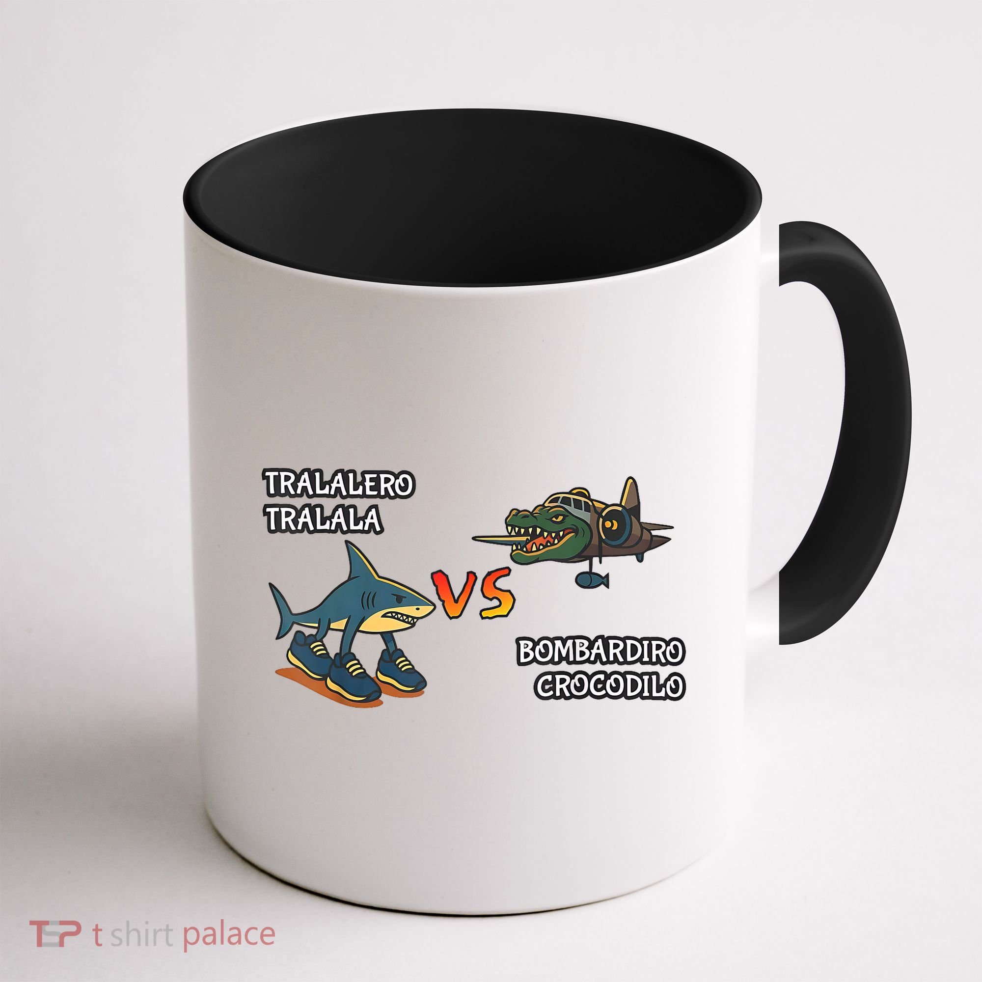 Tralalero Tralala Brainrot Meme Bombardino Crocodilo Italian  Coffee Mug