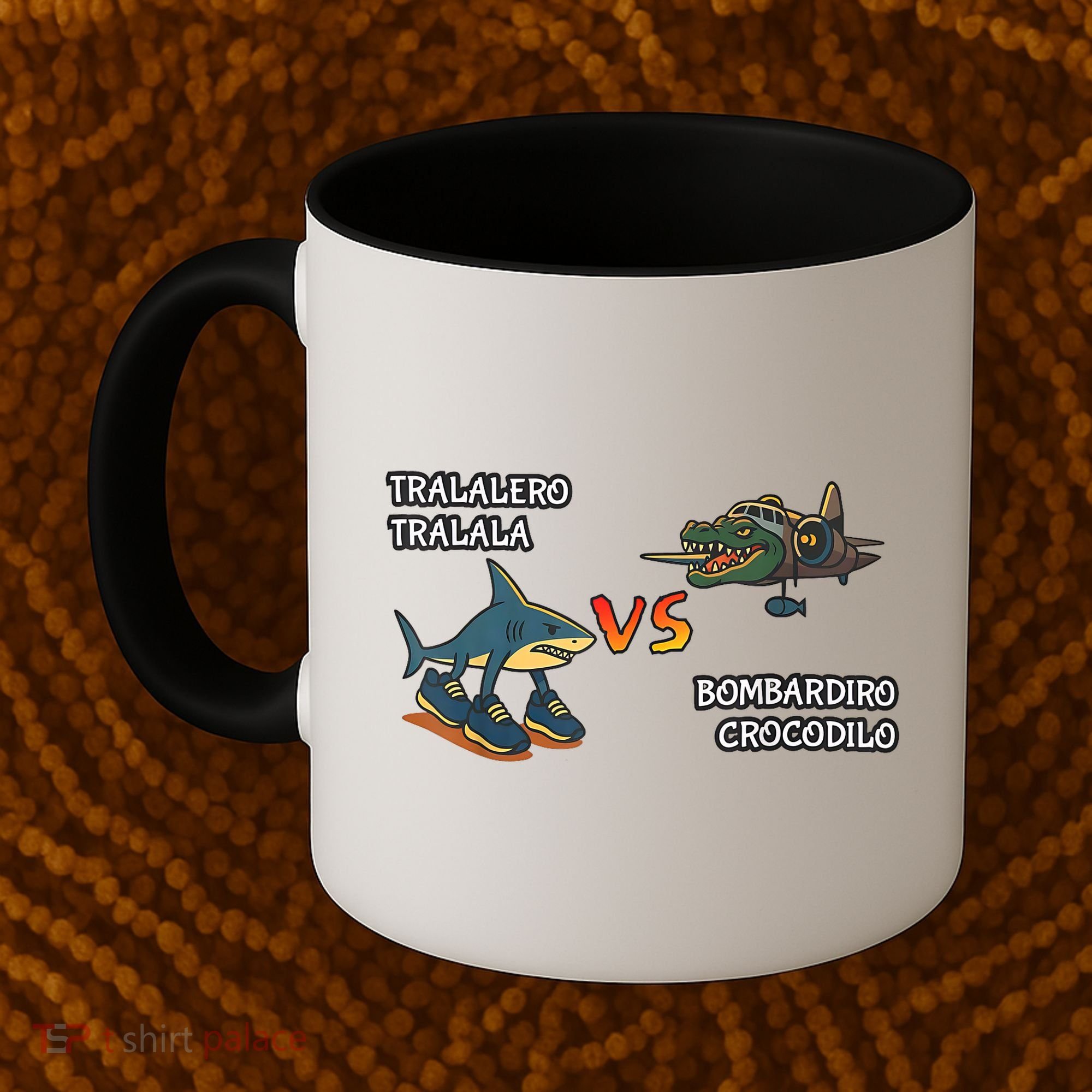 Tralalero Tralala Brainrot Meme Bombardino Crocodilo Italian  Coffee Mug