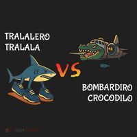 Tralalero Tralala Brainrot Meme Bombardino Crocodilo Italian  Beanie thumb 2