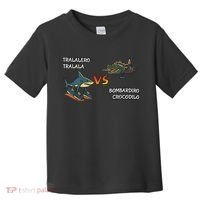 Tralalero Tralala Brainrot Meme Bombardino Crocodilo Italian  Toddler T-Shirt thumb 0