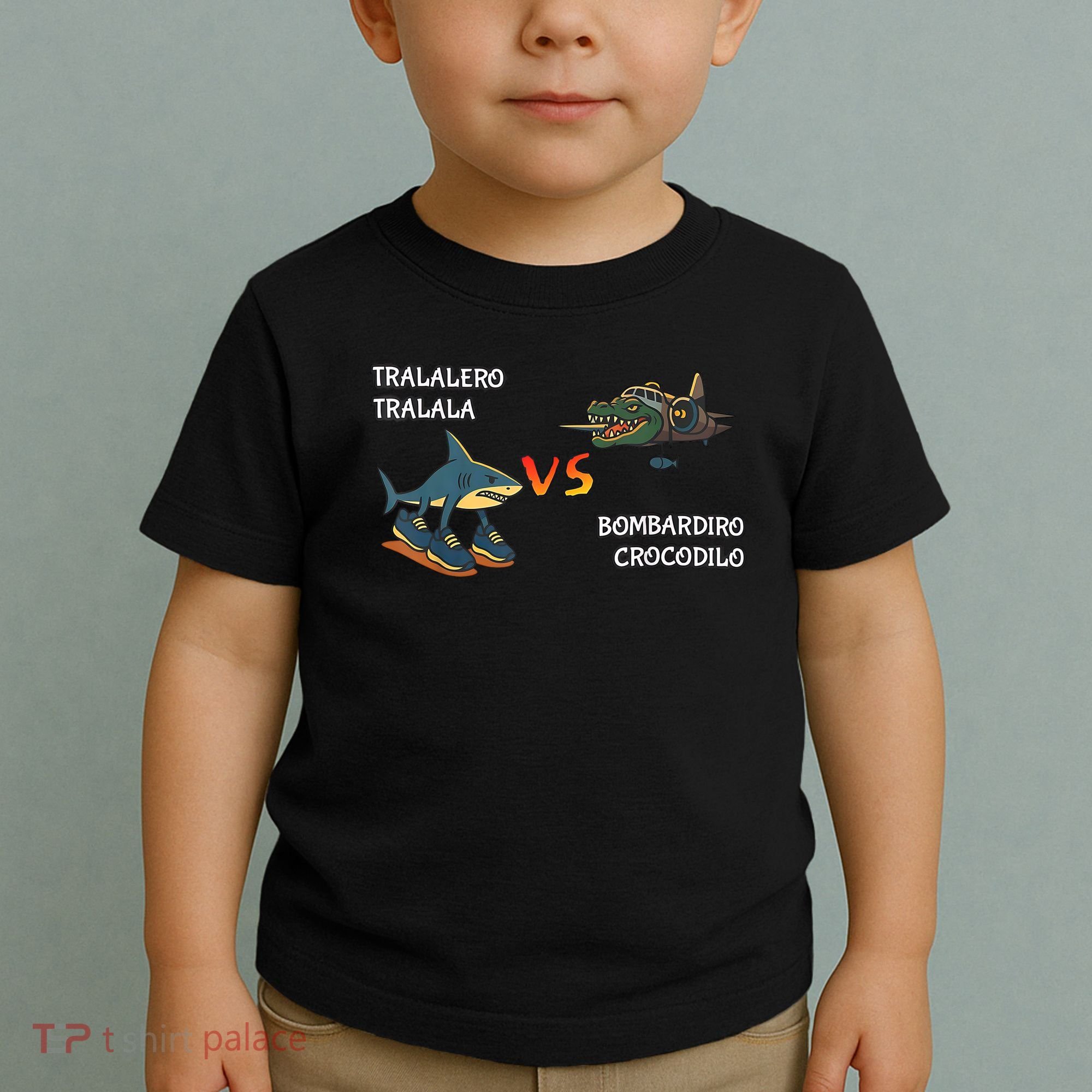 Tralalero Tralala Brainrot Meme Bombardino Crocodilo Italian  Toddler T-Shirt