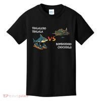 Tralalero Tralala Brainrot Meme Bombardino Crocodilo Italian  Kids T-Shirt thumb 0