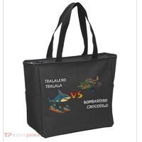 Tralalero Tralala Brainrot Meme Bombardino Crocodilo Italian  Tote Bag thumb 2