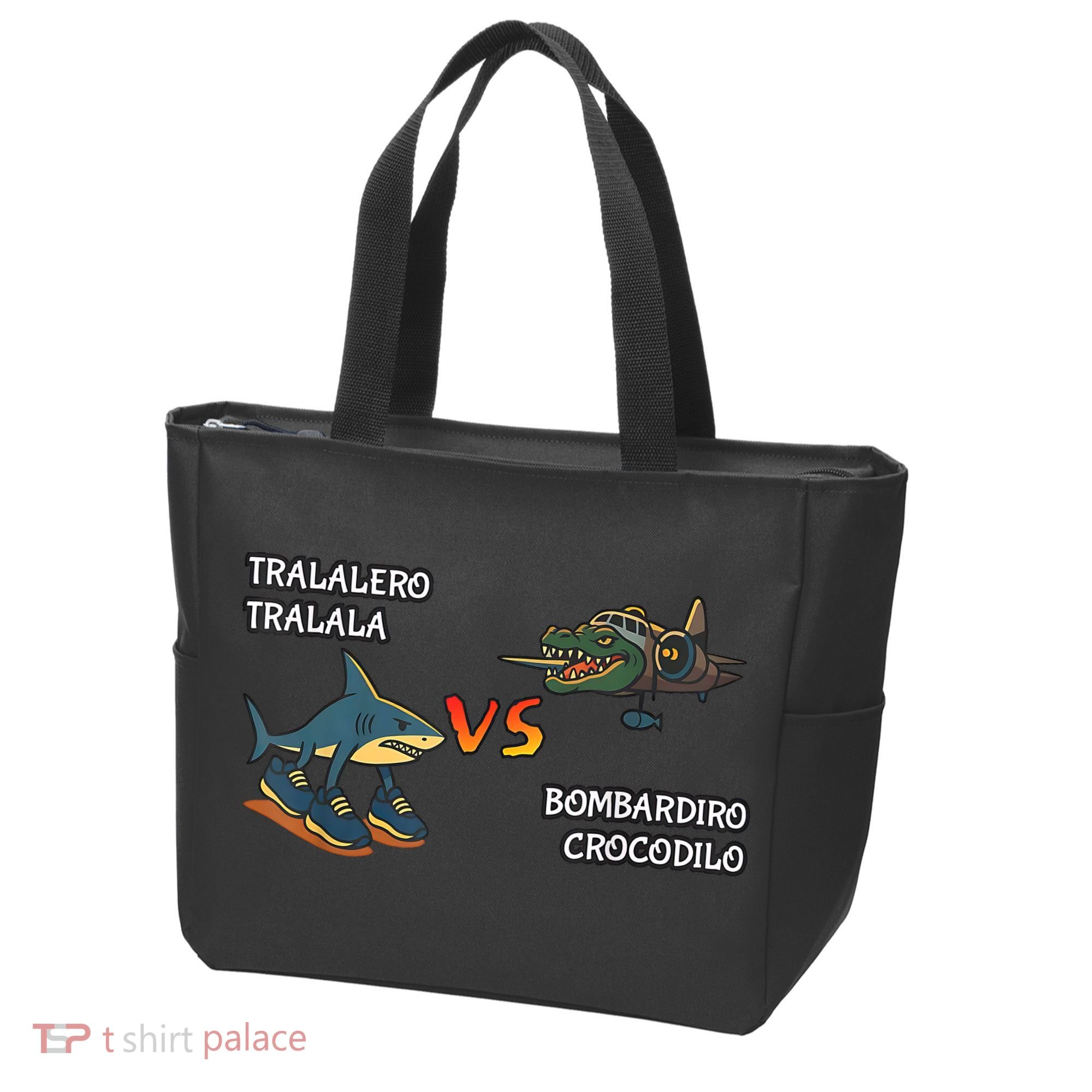 Tralalero Tralala Brainrot Meme Bombardino Crocodilo Italian  Tote Bag