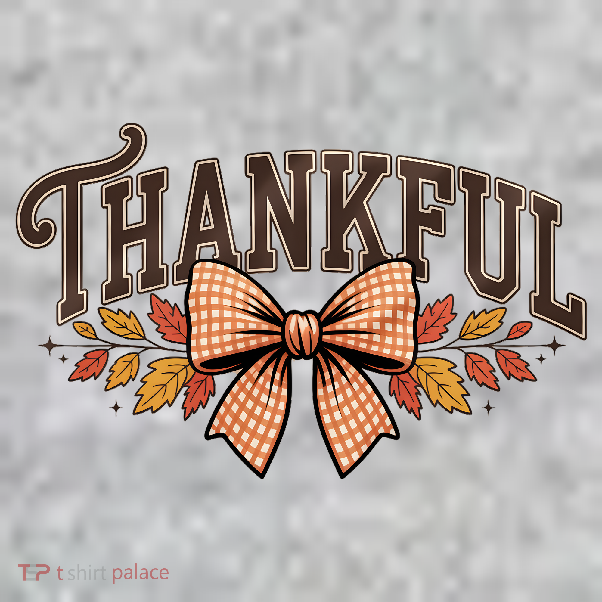 Thanksgiving Thankful Bowtie The Baniff Cuffed Pom Beanie