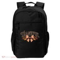 Thanksgiving Thankful Bowtie Backpack thumb 0