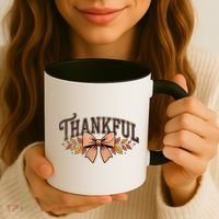 Thanksgiving Thankful Bowtie Coffee Mug thumb 3