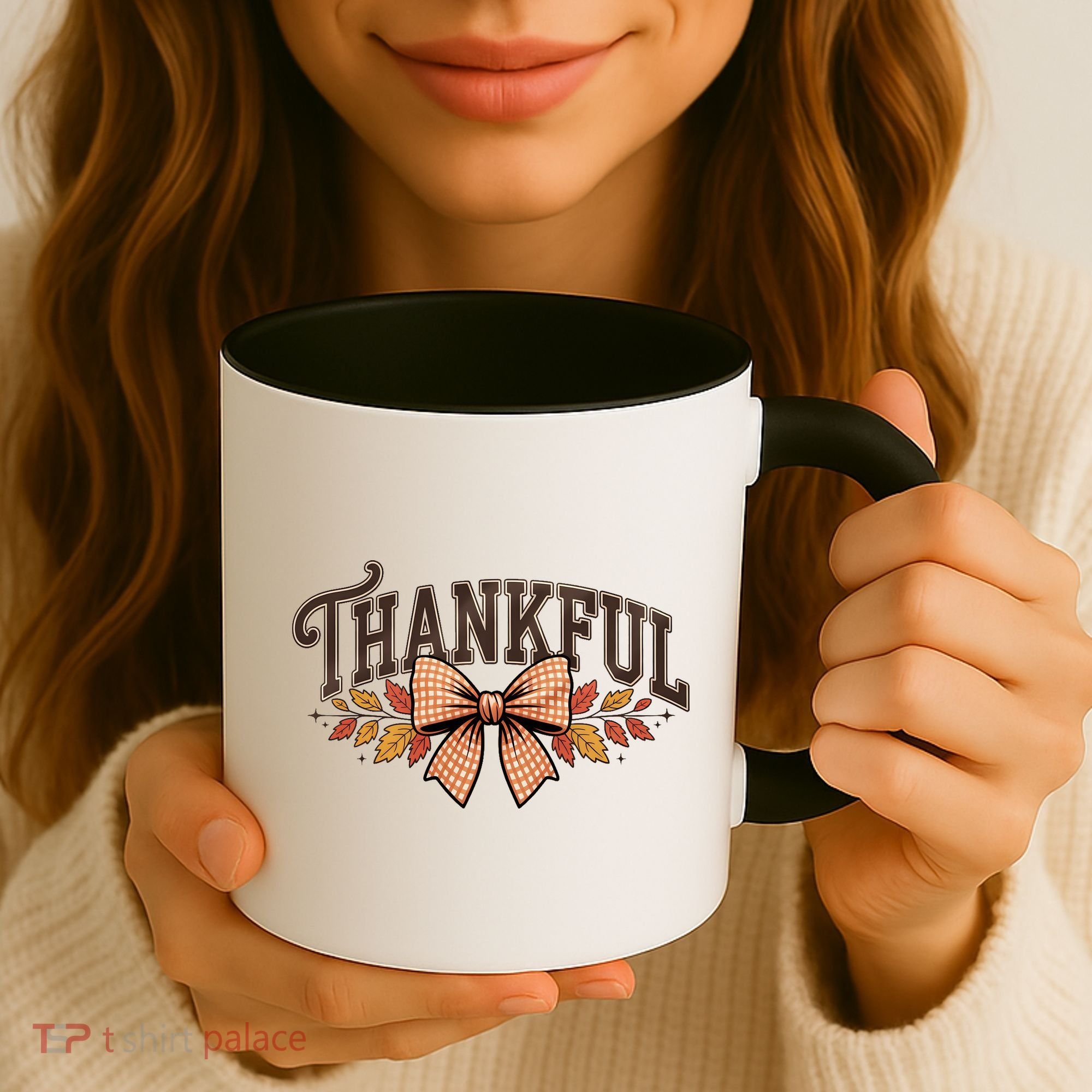 Thanksgiving Thankful Bowtie Coffee Mug