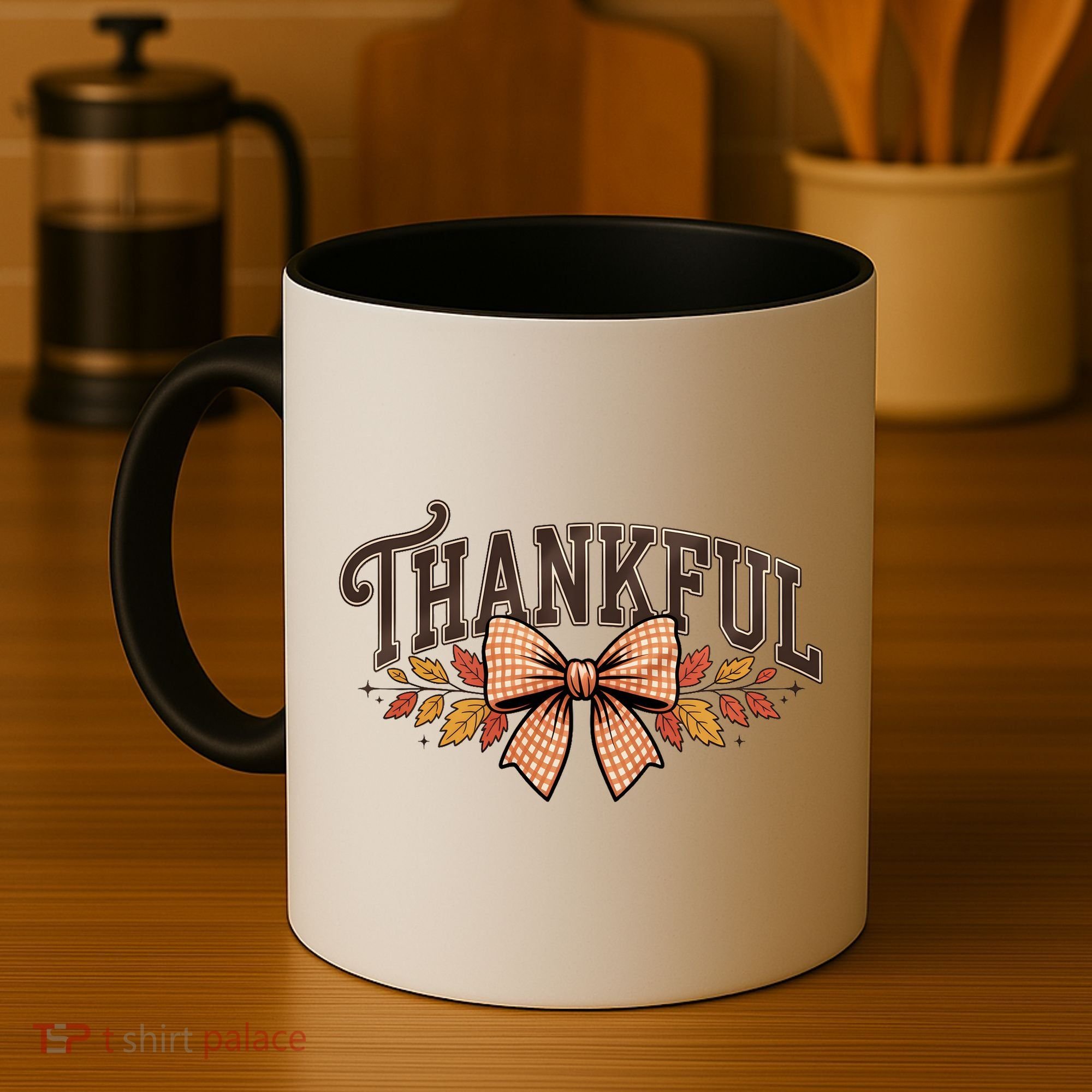 Thanksgiving Thankful Bowtie Coffee Mug