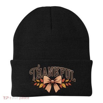 Thanksgiving Thankful Bowtie Beanie
