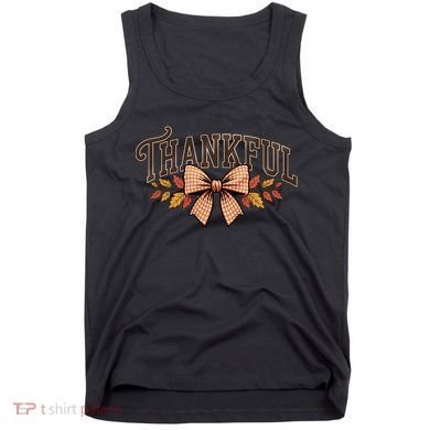 Thanksgiving Thankful Bowtie Tank Top