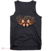 Thanksgiving Thankful Bowtie Tank Top thumb 0