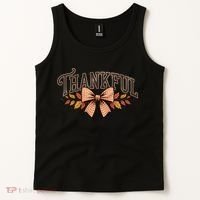 Thanksgiving Thankful Bowtie Tank Top thumb 2