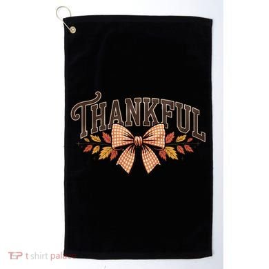 Thanksgiving Thankful Bowtie Golf Towel
